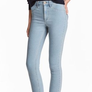 H&M - High-Waisted Light Blue Jeans